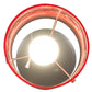 Meyda Lighting Cilindro 5" Sparkle Silver Play Mini Pendant Light With Frosted Red Idalight Shade Glass