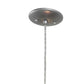 Meyda Lighting Cilindro 5" Sparkle Silver Play Mini Pendant Light With Frosted Red Idalight Shade Glass