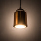 Meyda Lighting Cilindro 5" Transparent Copper Dedal Pendant Light