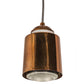 Meyda Lighting Cilindro 5" Transparent Copper Dedal Pendant Light