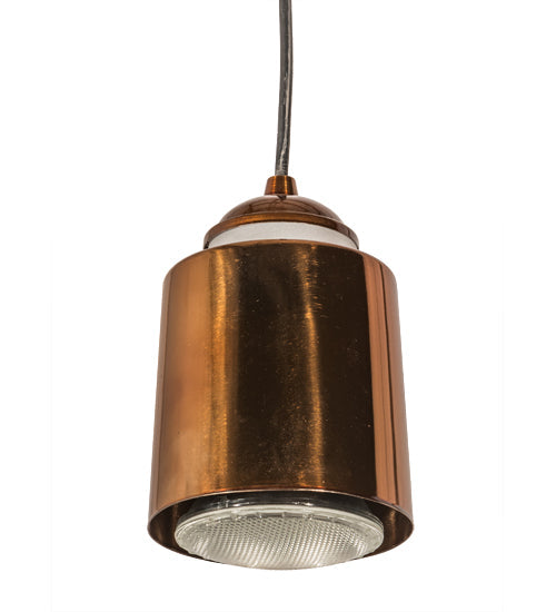 Meyda Lighting Cilindro 5" Transparent Copper Dedal Pendant Light