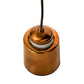 Meyda Lighting Cilindro 5" Transparent Copper Dedal Pendant Light