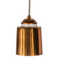 Meyda Lighting Cilindro 5" Transparent Copper Dedal Pendant Light