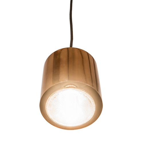 Meyda Lighting Cilindro 5" Transparent Copper Dedal Pendant Light
