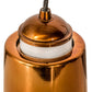 Meyda Lighting Cilindro 5" Transparent Copper Dedal Pendant Light