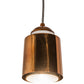 Meyda Lighting Cilindro 5" Transparent Copper Dedal Pendant Light