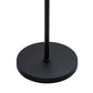 Meyda Lighting Cilindro 59" Matte Black Floor Lamp With Off White Textrene Shade