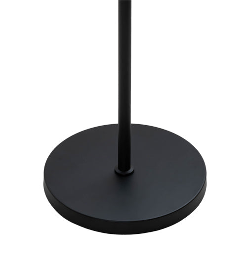 Meyda Lighting Cilindro 59" Matte Black Floor Lamp With Off White Textrene Shade