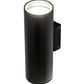 Meyda Lighting Cilindro 6" 2-Light Black Textured Hayden Wall Sconce