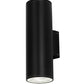 Meyda Lighting Cilindro 6" 2-Light Black Textured Hayden Wall Sconce