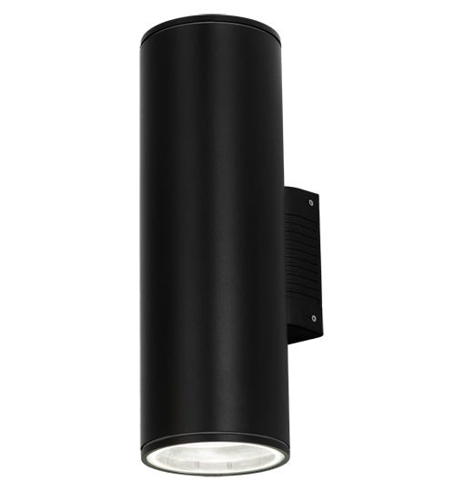 Meyda Lighting Cilindro 6" 2-Light Black Textured Hayden Wall Sconce