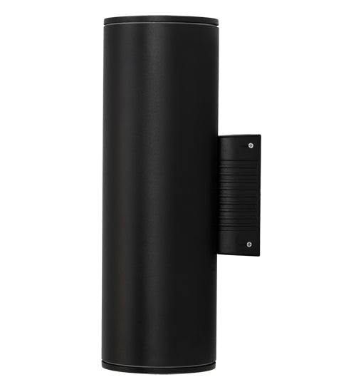 Meyda Lighting Cilindro 6" 2-Light Black Textured Hayden Wall Sconce