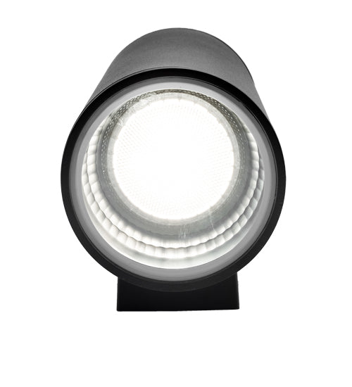 Meyda Lighting Cilindro 6" 2-Light Black Textured Hayden Wall Sconce