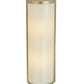 Meyda Lighting Cilindro 6" 2-Light Brushed Nickel Wall Sconce With White Art Shade Glass