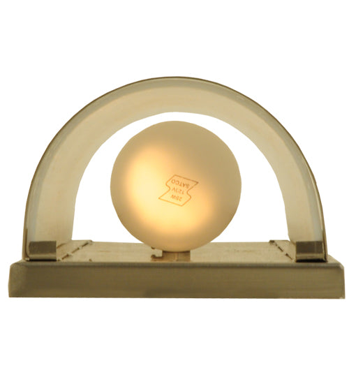 Meyda Lighting Cilindro 6" 2-Light Brushed Nickel Wall Sconce With White Art Shade Glass