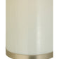 Meyda Lighting Cilindro 6" 2-Light Brushed Nickel Wall Sconce With White Art Shade Glass