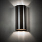 Meyda Lighting Cilindro 6" 2-Light Timeless Bronze Cosmo Wall Sconce
