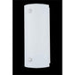 Meyda Lighting Cilindro 6" 2-Light White Wall Sconce With Frosted Shade Glass