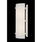 Meyda Lighting Cilindro 6" 2-Light White Wall Sconce With Frosted Shade Glass
