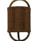 Meyda Lighting Cilindro 6" Antique Copper Alta Wall Sconce With Cocoa Textrene Shade