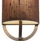 Meyda Lighting Cilindro 6" Antique Copper Alta Wall Sconce With Cocoa Textrene Shade
