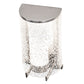 Meyda Lighting Cilindro 6" Chrome Lange Wall Sconce With Rainstone And Statuario Idalight Shade