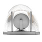Meyda Lighting Cilindro 6" Chrome Lange Wall Sconce With Rainstone And Statuario Idalight Shade