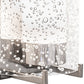 Meyda Lighting Cilindro 6" Chrome Lange Wall Sconce With Rainstone And Statuario Idalight Shade