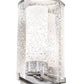 Meyda Lighting Cilindro 6" Chrome Lange Wall Sconce With Rainstone And Statuario Idalight Shade