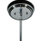 Meyda Lighting Cilindro 6" Chrome Mini Pendant Light With Clear and White Shade Glass