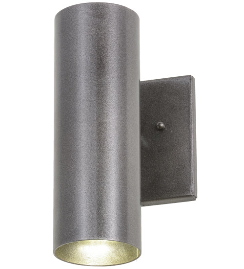 Meyda Lighting Cilindro 6" Cosmic Silver Vein Starkville Wall Sconce