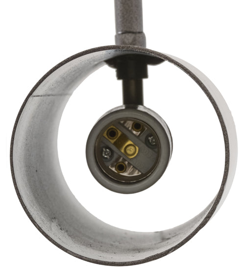 Meyda Lighting Cilindro 6" Cosmic Silver Vein Starkville Wall Sconce