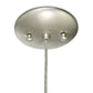 Meyda Lighting Cilindro 6" Nickel Branches Mini Pendant Light With Clear and White Fractures Shade Glass
