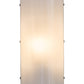 Meyda Lighting Cilindro 6" Nickel Wall Sconce With White Statuario Idalight Shade Glass
