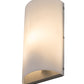 Meyda Lighting Cilindro 6" Nickel Wall Sconce With White Statuario Idalight Shade Glass