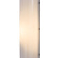 Meyda Lighting Cilindro 6" Nickel Wall Sconce With White Statuario Idalight Shade Glass