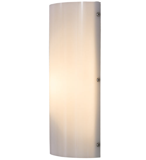 Meyda Lighting Cilindro 6" Nickel Wall Sconce With White Statuario Idalight Shade Glass