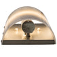 Meyda Lighting Cilindro 6" Nickel Wall Sconce With White Statuario Idalight Shade Glass