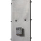 Meyda Lighting Cilindro 6" Nickel Wall Sconce With White Statuario Idalight Shade Glass