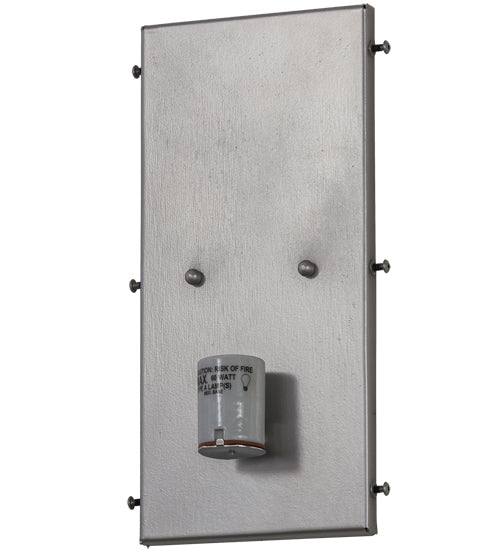 Meyda Lighting Cilindro 6" Nickel Wall Sconce With White Statuario Idalight Shade Glass