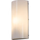Meyda Lighting Cilindro 6" Nickel Wall Sconce With White Statuario Idalight Shade Glass