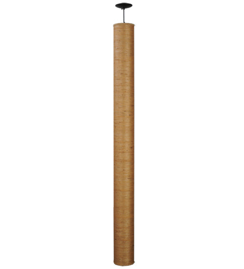 Meyda Lighting Cilindro 6" Oil Rubbed Bronze Burlap Pendant Light With Bronze Shade