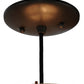 Meyda Lighting Cilindro 6" Oil Rubbed Bronze Burlap Pendant Light With Bronze Shade