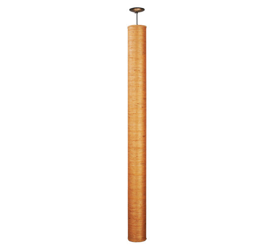Meyda Lighting Cilindro 6" Oil Rubbed Bronze Burlap Pendant Light With Bronze Shade
