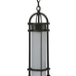 Meyda Lighting Cilindro 6" Oil Rubbed Bronze Mini Pendant Light With Whitestone Idalight Shade Glass