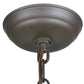 Meyda Lighting Cilindro 6" Oil Rubbed Bronze Mini Pendant Light With Whitestone Idalight Shade Glass