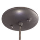 Meyda Lighting Cilindro 6" Sparkle Silver Play Mini Pendant Light With Frosted Blue Idalight Shade Glass