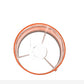 Meyda Lighting Cilindro 6" Sparkle Silver Play Mini Pendant Light With Frosted Orange Idalight Shade Glass