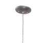 Meyda Lighting Cilindro 6" Sparkle Silver Play Mini Pendant Light With Frosted Orange Idalight Shade Glass