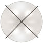 Meyda Lighting Cilindro 60" 10-Light Brushed Nickel Structure Pendant Light With Laura White Textrene And Statuario Idalight Shade